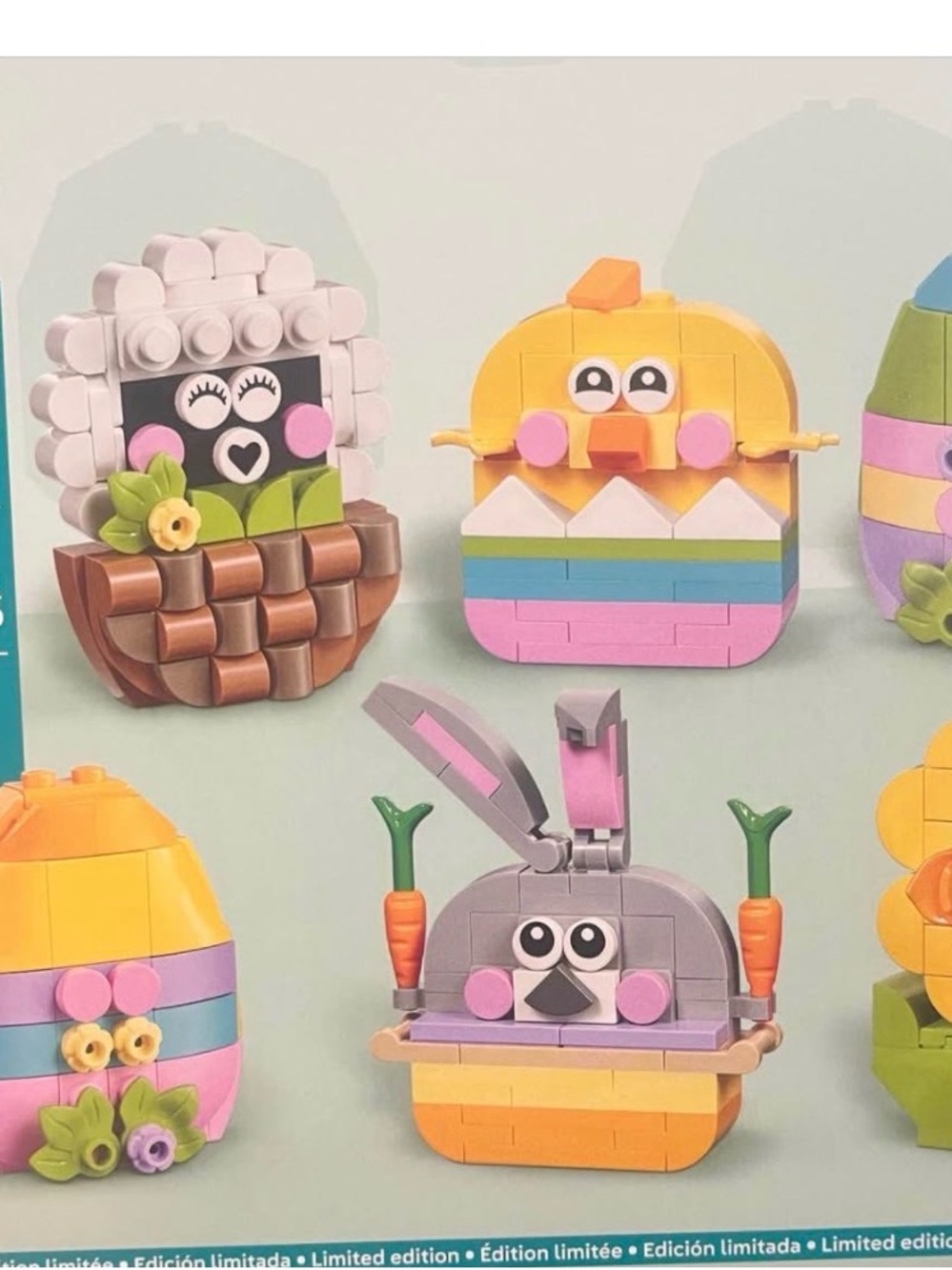 Lego Spring Bunny & Chick Building Toy Set - Pink, Yellow, Gray